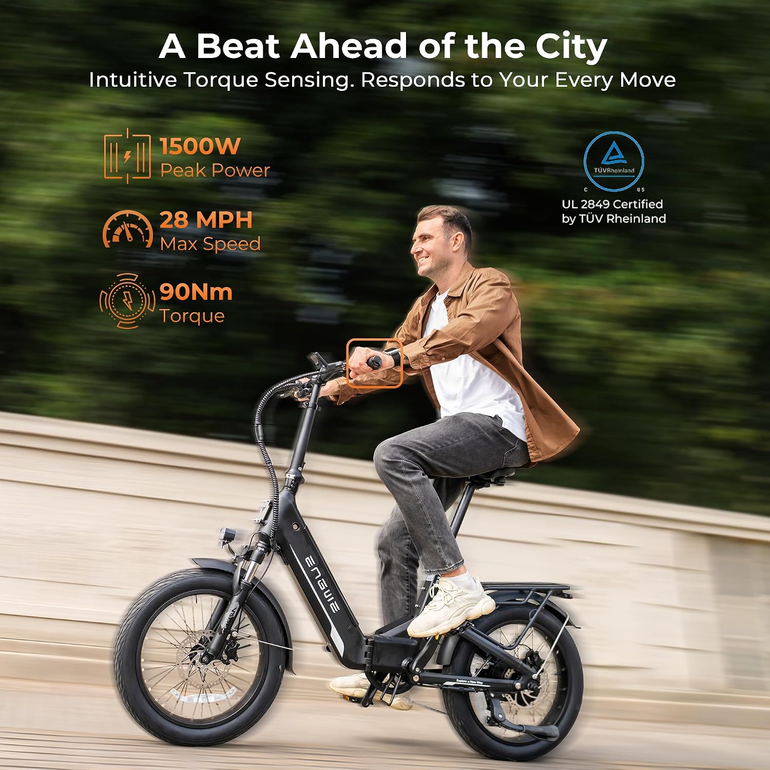 Full Suspension Step-Through Fat Tire E-Bike | Built-In GPS Anti-Theft & 8A Flash Charge