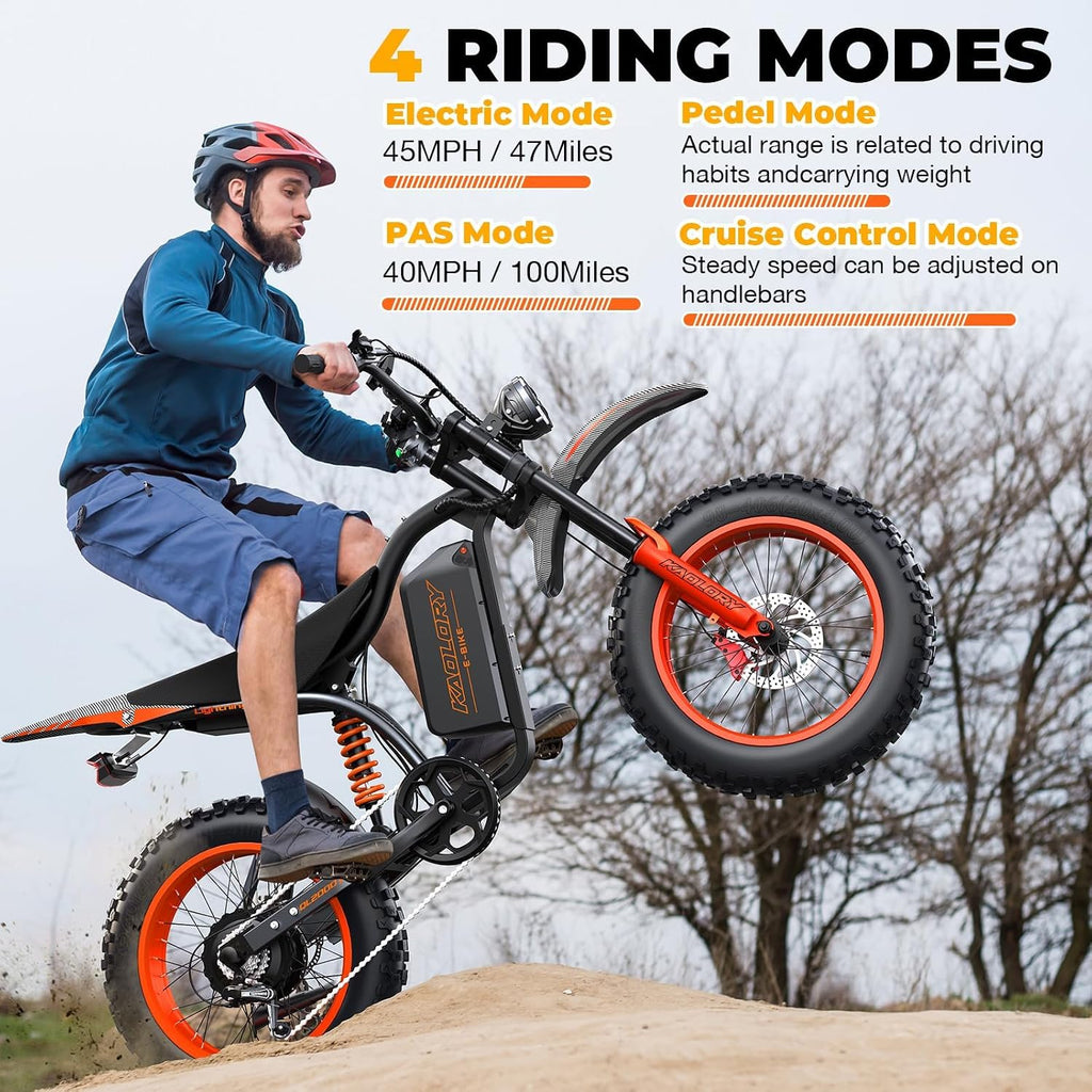 Electric Bike for Adults - 5000W Motor, 60V 36Ah