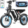 20" All-Terrain Fat Tire Electric Dirt Bike for Adults – 1500W Peak Motor, Smart Dash Cam & Smart Display Navigation E-Bike