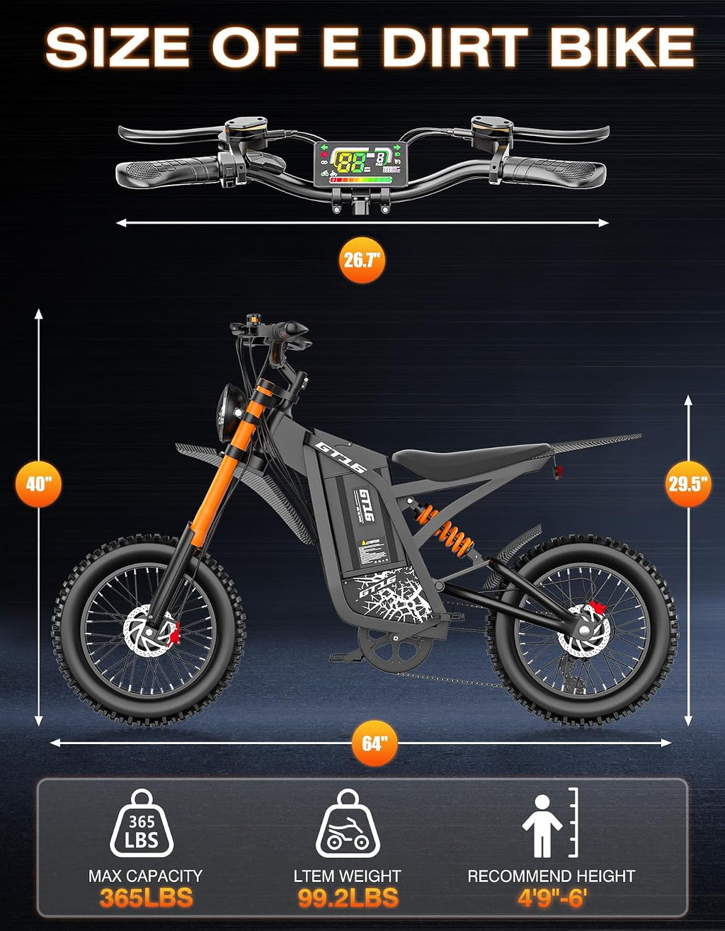 Electric Bike for Adults, 60V 30Ah