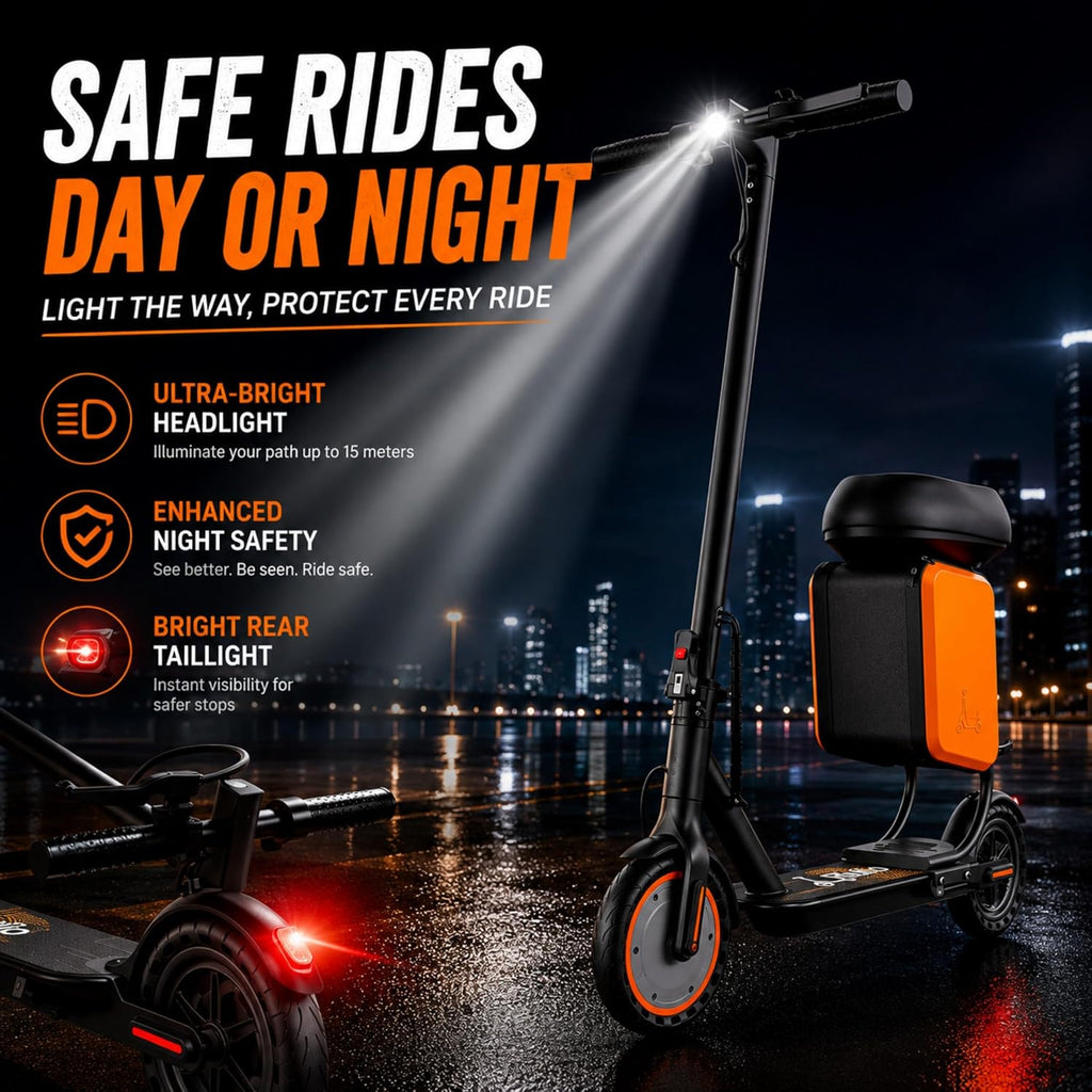 Electric Scooter, 350W-500W Motor, 9 MPH to 22MPH, 10-41 Miles Range