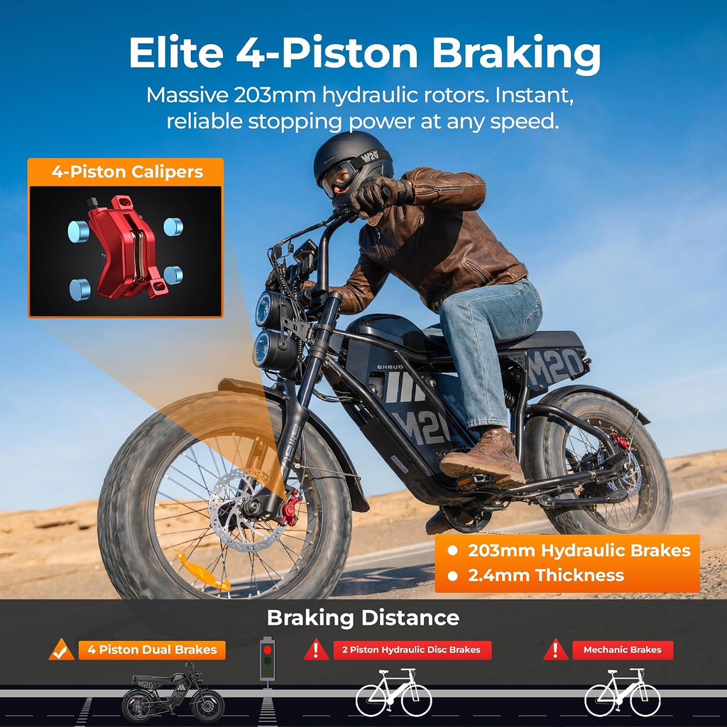 3300W Dual-Battery Off-Road Electric Bike | 60V High Capacity, Up to 40MPH & 180-Mile Range