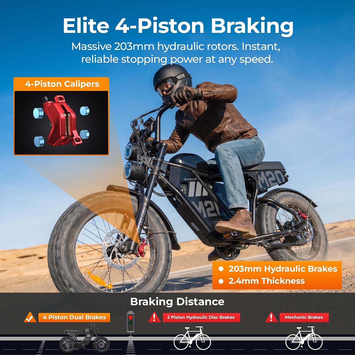 3300W Dual-Battery Off-Road Electric Bike | 60V High Capacity, Up to 40MPH & 180-Mile Range