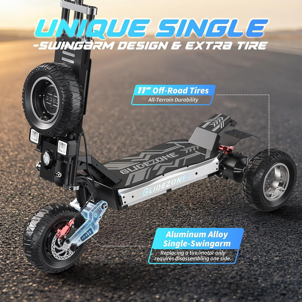 5600W Dual Motor Off-Road Electric Scooter | 60MPH High-Speed Folding Adult E-Scooter
