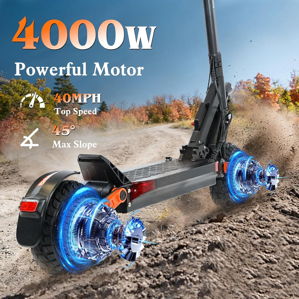 High-Performance Adult Off-Road Electric Scooter | Dual-Motor Foldable Kick Scooter