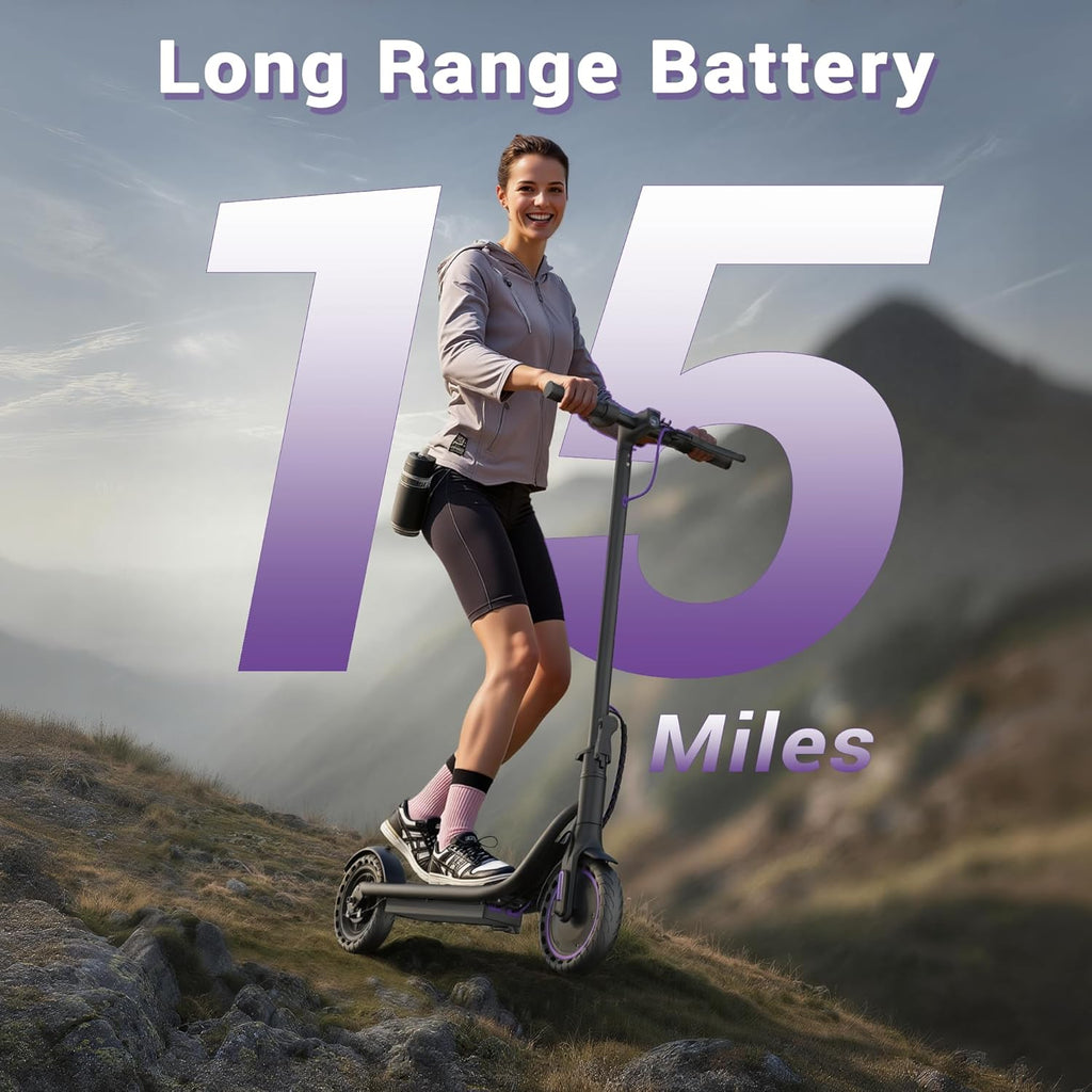 Electric Scooter with Dual Suspensions, 19/22MPH, 500W/800WMotor, 60/40/31/23Miles Long Range, Dual Braking, Max Load 264 lbs