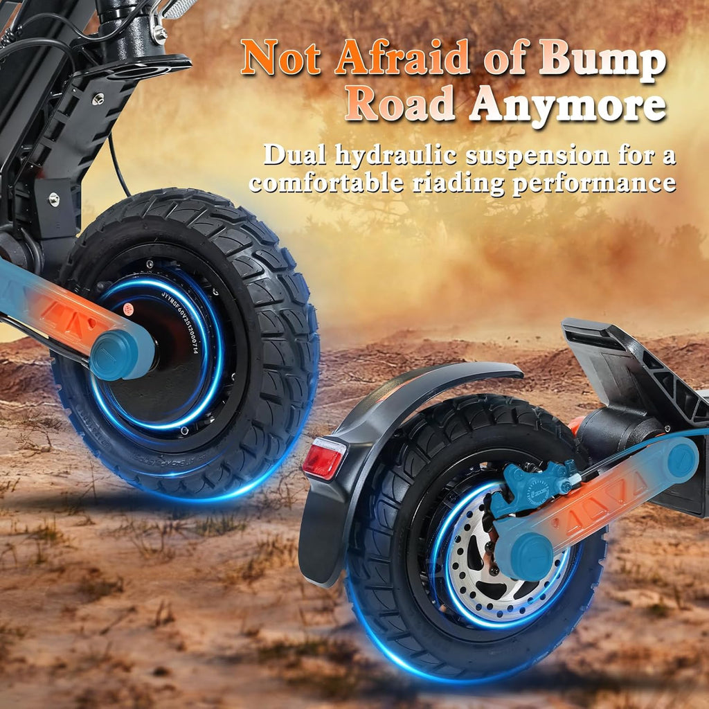 High-Performance Adult Off-Road Electric Scooter | Dual-Motor Foldable Kick Scooter