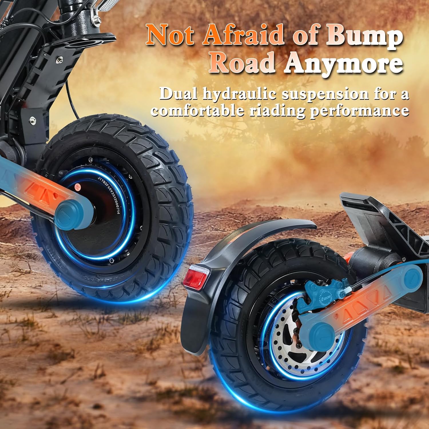 High-Performance Adult Off-Road Electric Scooter | Dual-Motor Foldable Kick Scooter