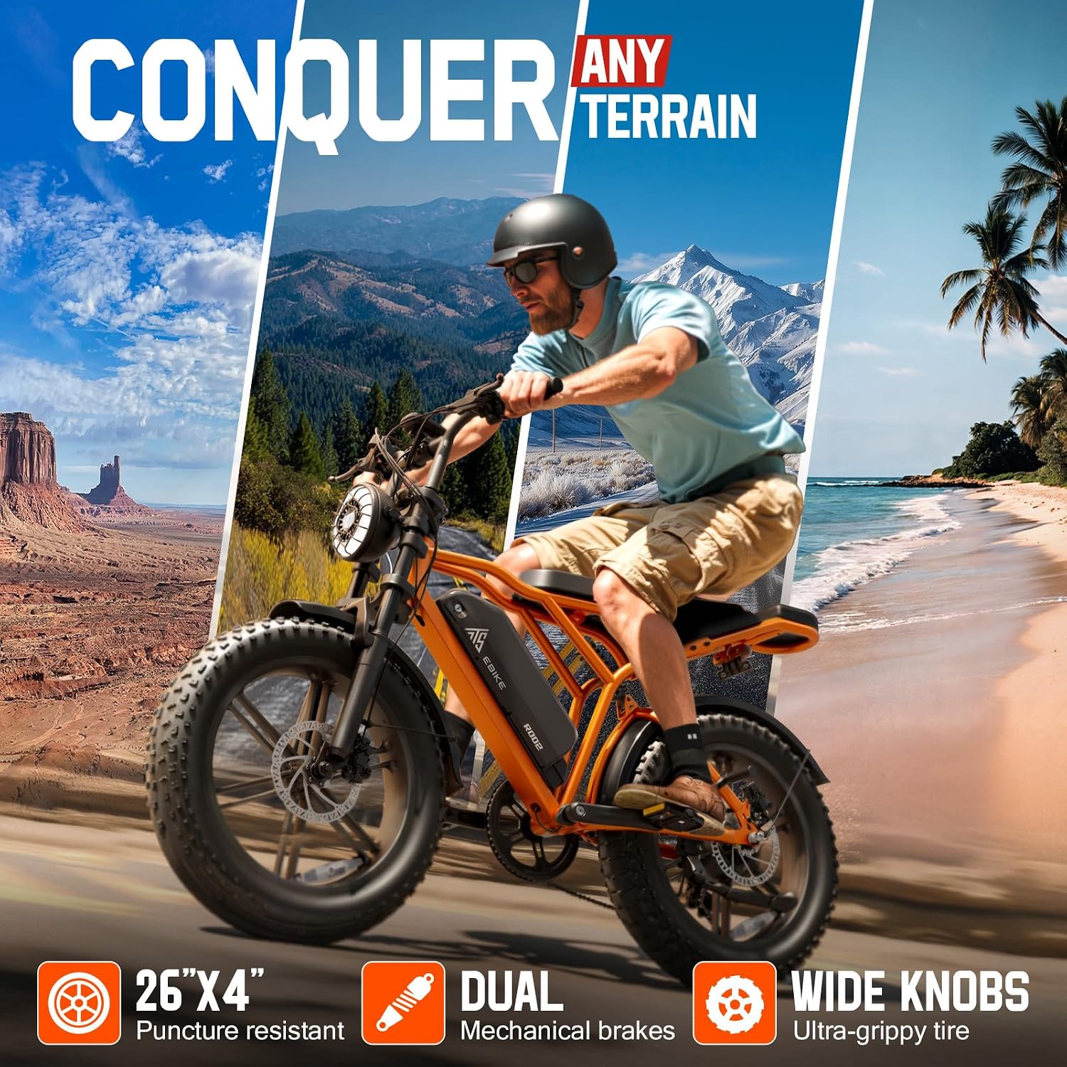 All-Terrain 20" Fat Tire Electric Dirt Bike – 1500W Peak Motor, Up to 110-Mile Range, 48V Removable Battery, Full Suspension Adult E-Bike (UL2849 Certified)