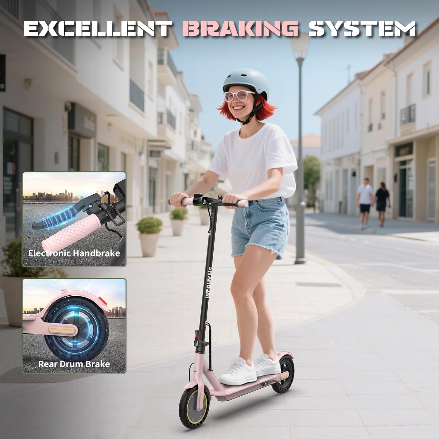 Electric Scooter, 500W/350W/800W/1000W Motor & 10"/8.5" Solid Tires, Up to 22/19 MPH & 28/25/15