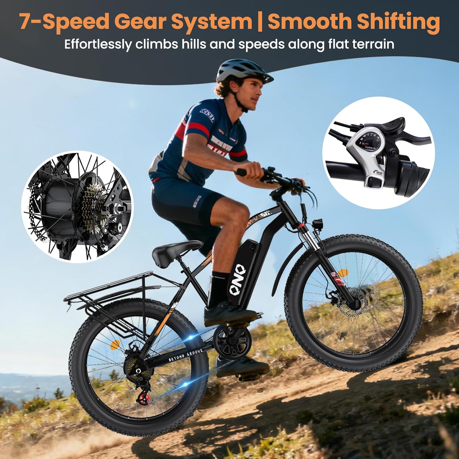High-Power All-Terrain Fat Tire Electric Mountain Bike
