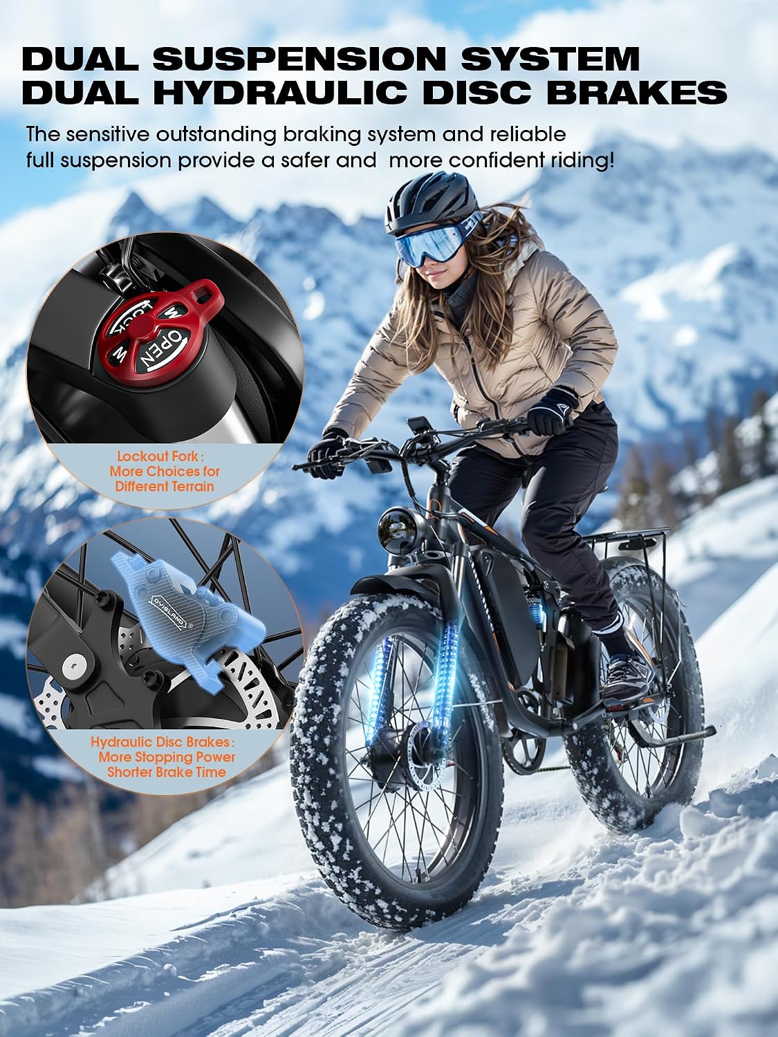 24" Dual Motor All-Terrain Electric Bike – 9000W Peak High-Performance Off-Road E-Bike
