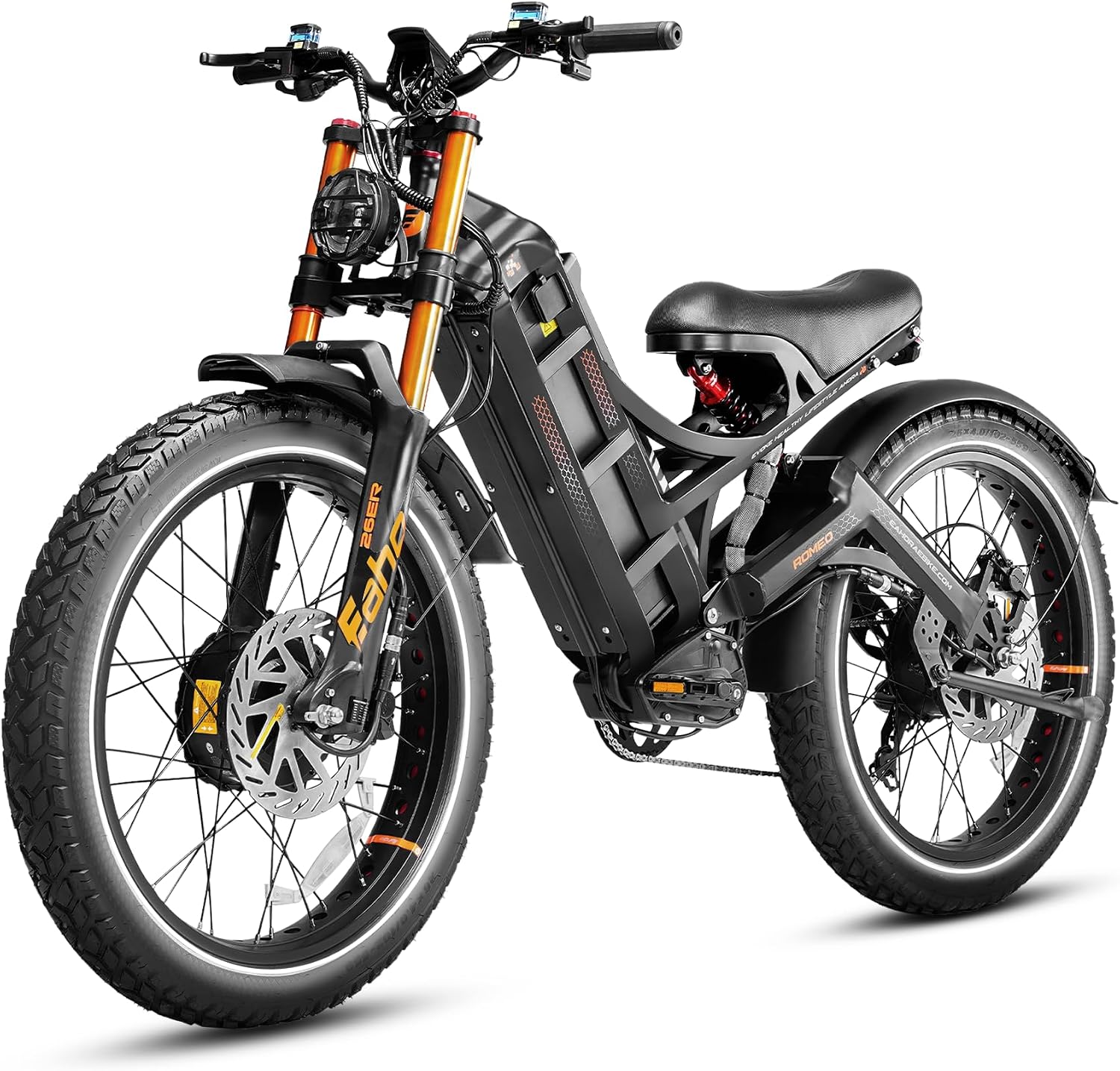 60V Dual Motor Electric Bike | 6000W Peak Power & 300-Mile Max Range