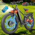 Peak 8000W Dual Motor Fat Tire Electric Bike | 50 MPH High-Speed Adult E-Bike (52V, 26" Off-Road)
