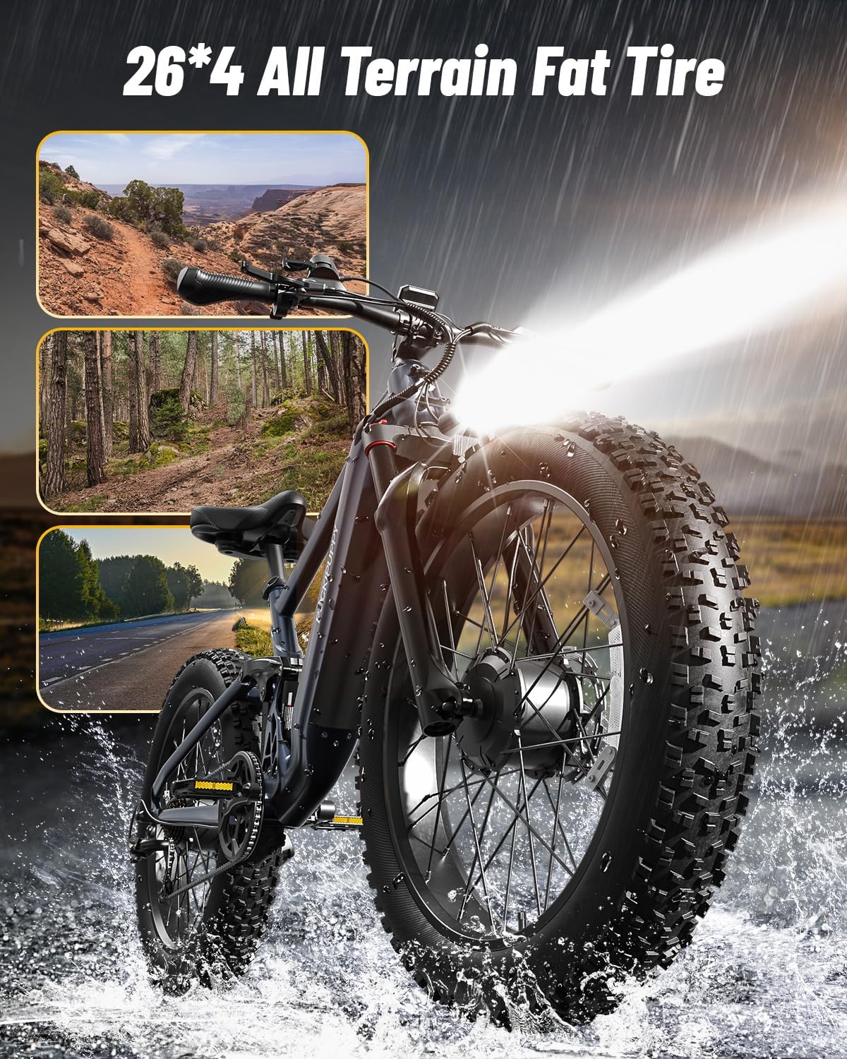 26" Fat Tire Dual Motor Electric Bike | Torque Sensor & Full Suspension