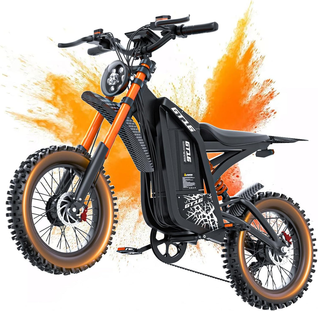Electric Dirt Bike for Teens & Adults, 60V 30Ah
