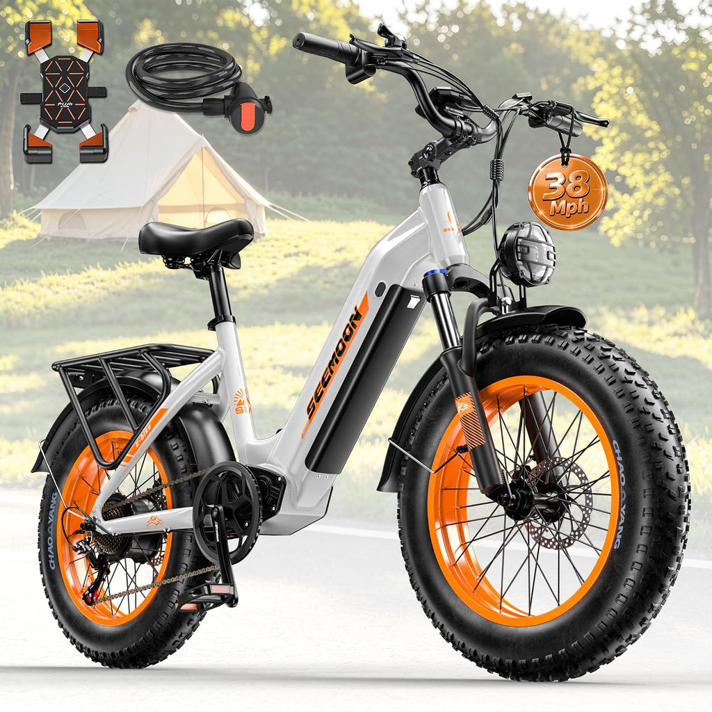 High-Torque Off-Road Fat Tire Electric Bike | Step-Through Frame & Long-Range PAS