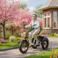 Folding Electric Tricycle with Large Cargo Basket | 20" Aluminum 3-Wheel E-Bike