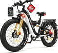 9000W Peak Dual Motor All-Terrain Fat Tire Electric Bike – 52V 30Ah, 55MPH Max Speed, Full Suspension Hydraulic E-Bicycle