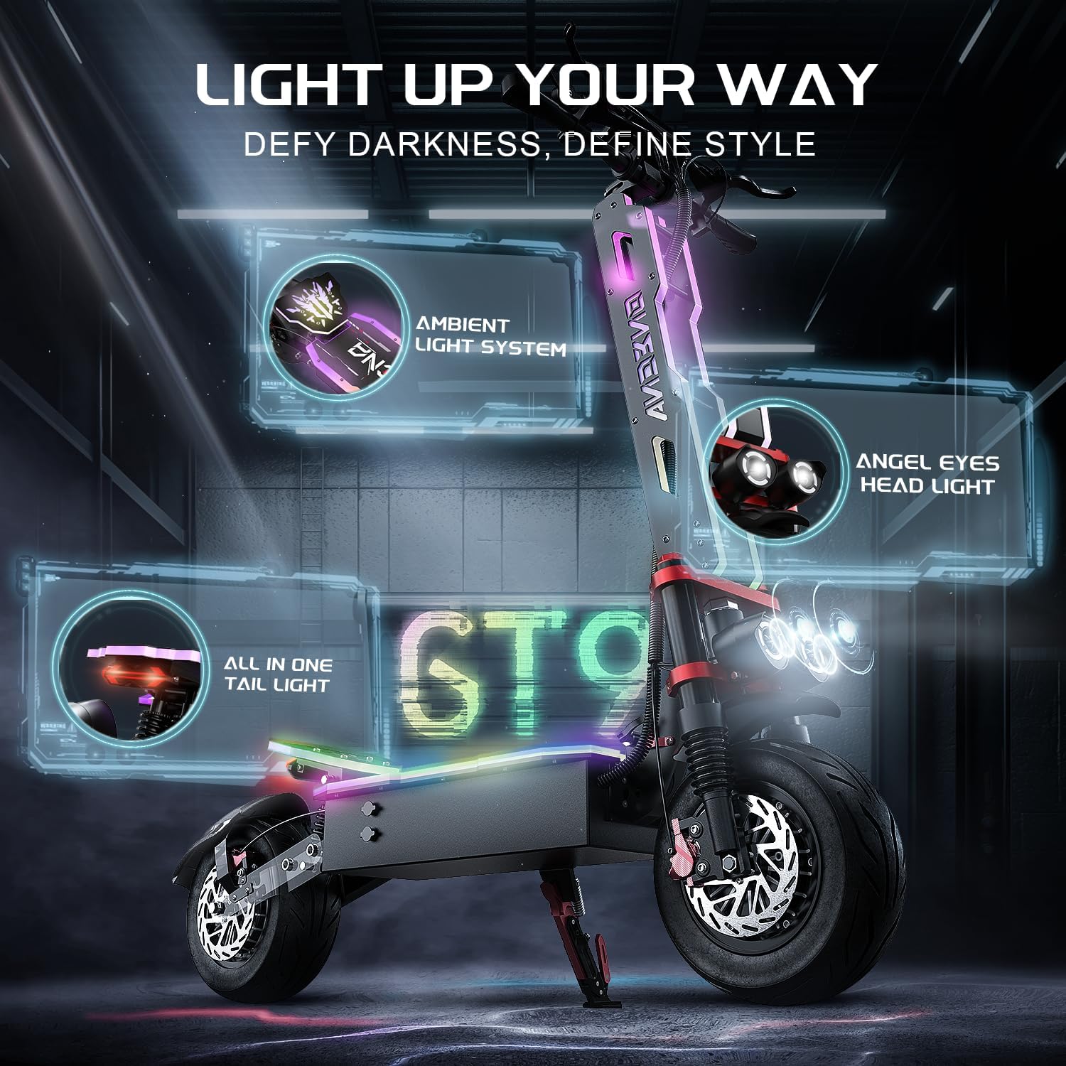 Electric Scooter Adults, 3500W/7000w Single/Dual Hyper Motor with 50/70 Miles Range