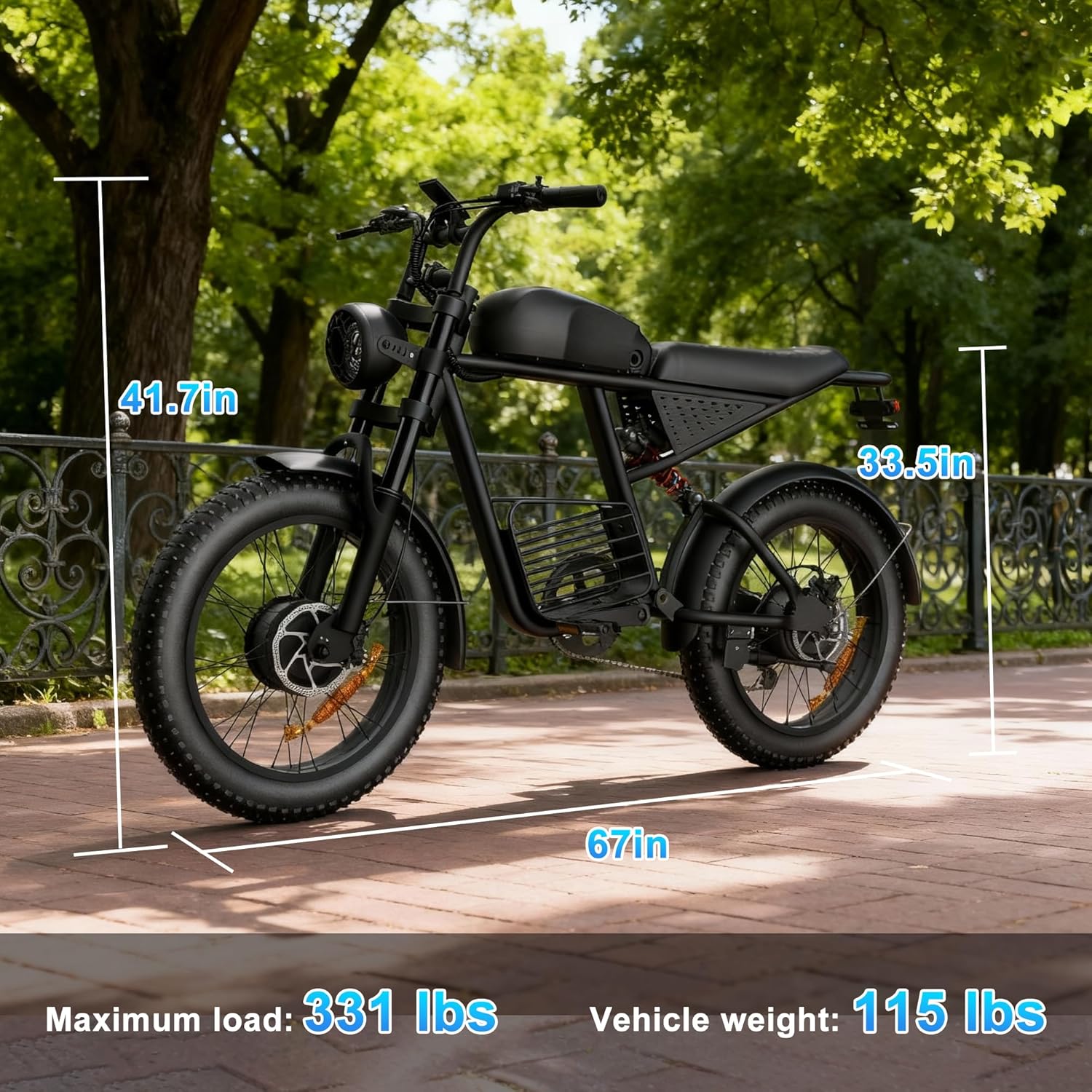 Electric Bike for Adults, 1000W/1500W/3000W Ebike 48V 15/20/35AH E Bike 20