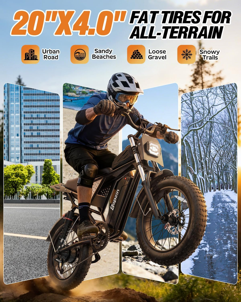 Electric Bike for Adult 1500W-2000W Peak Motor, 48V 20-25AH
