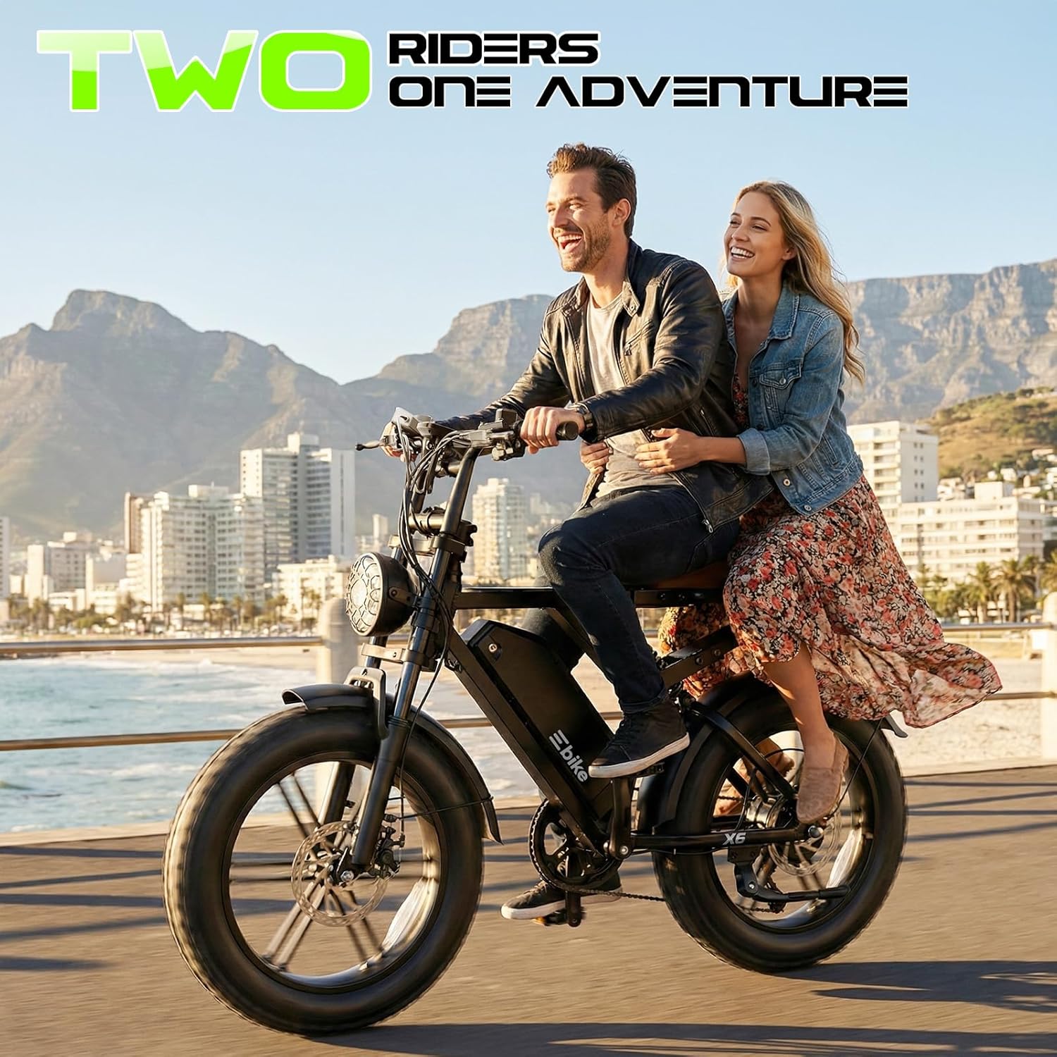 Electric Bike for Adults, Peak 1500W Motor Retro E Bike, Range 65/120Miles, 48V 15Ah