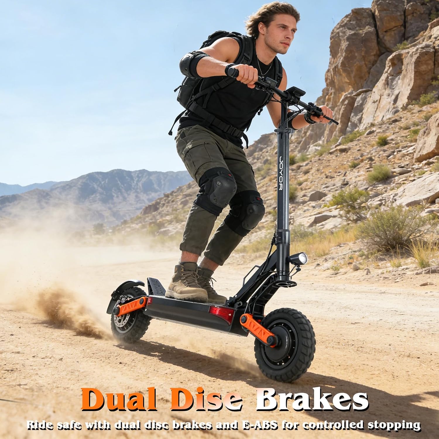 High-Performance Adult Off-Road Electric Scooter | Dual-Motor Foldable Kick Scooter