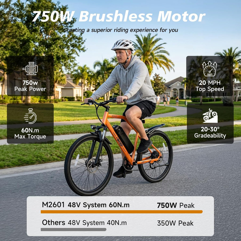 8V All-Terrain Electric Mountain Bike | 750W Peak Motor & Front Suspension