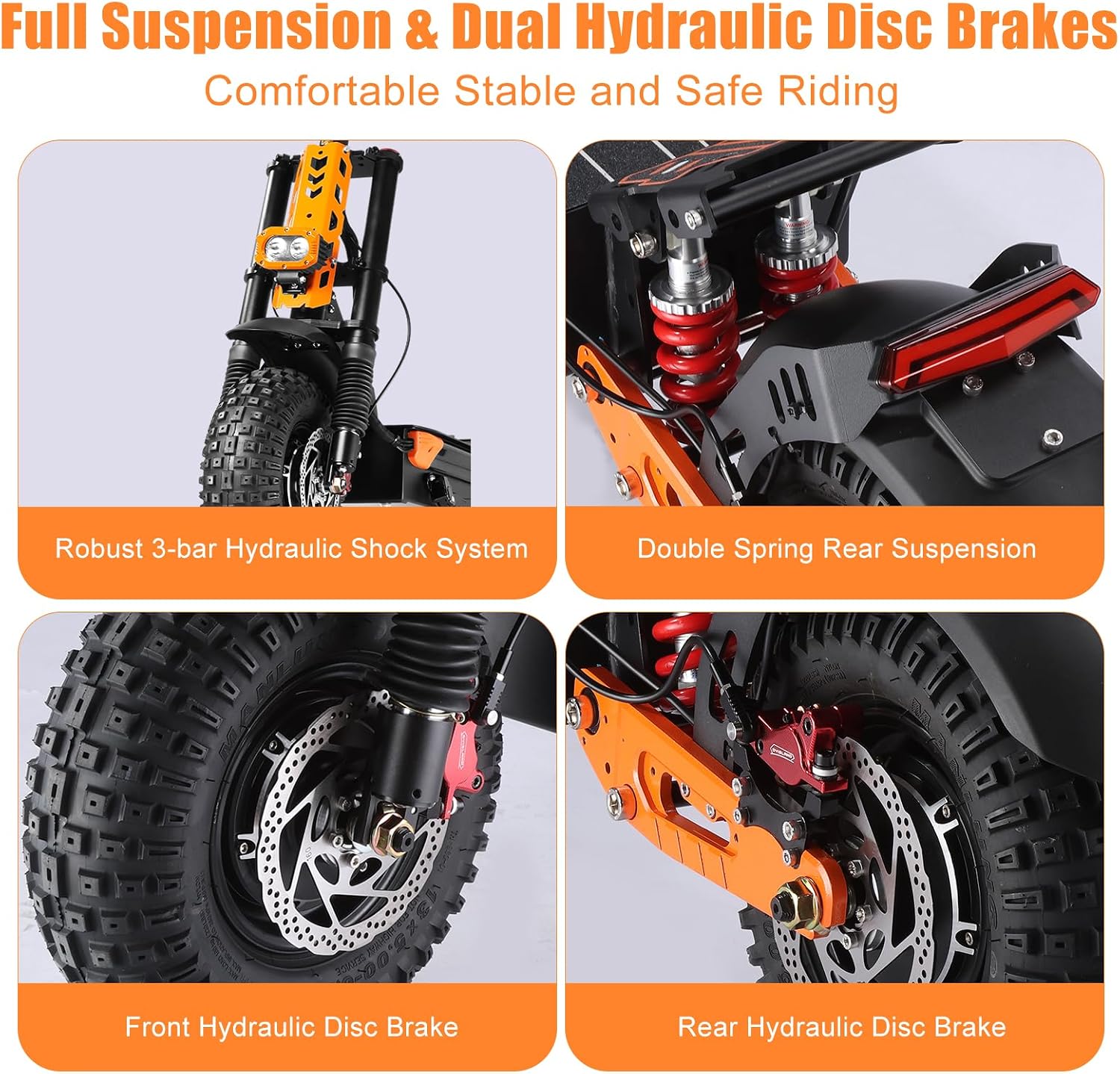 7000W Dual Motor All-Terrain High-Performance Electric Scooter with Seat – 55 MPH & 65+ Mile Range