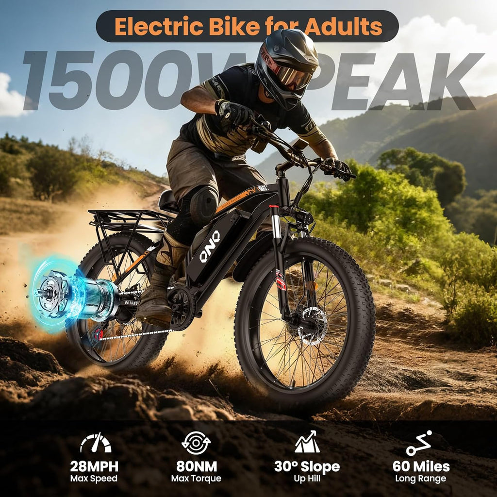 High-Power All-Terrain Fat Tire Electric Mountain Bike