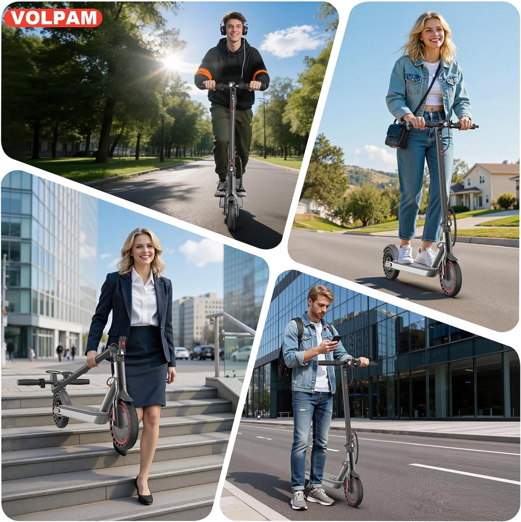 Electric Scooter, 350W/500W/800W/1000W/250W Powerful Motor & 19/22/ 9 MPH Top Speed, 16-28-10 Miles Long Range, Folding E Scooter Choice