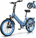 Foldable 1200W Peak Step-Through Electric Bike | 20" Fat Tire 48V Commuter E-Bike