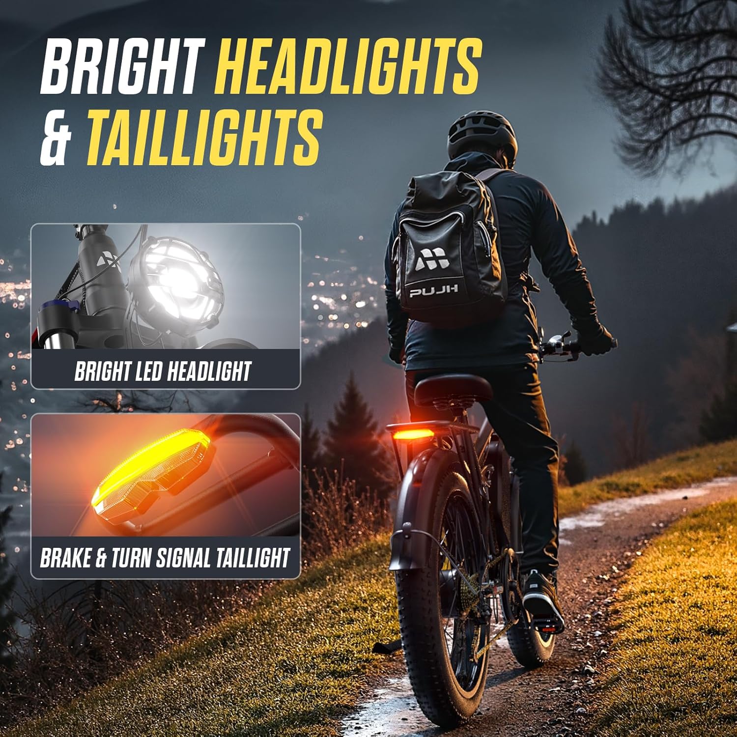 6000W Dual Motor Ebike for Adults, 60V 20Ah Fast Electric Bike 45mph,Up to 110 Miles,24" Fat Tire Full Suspension