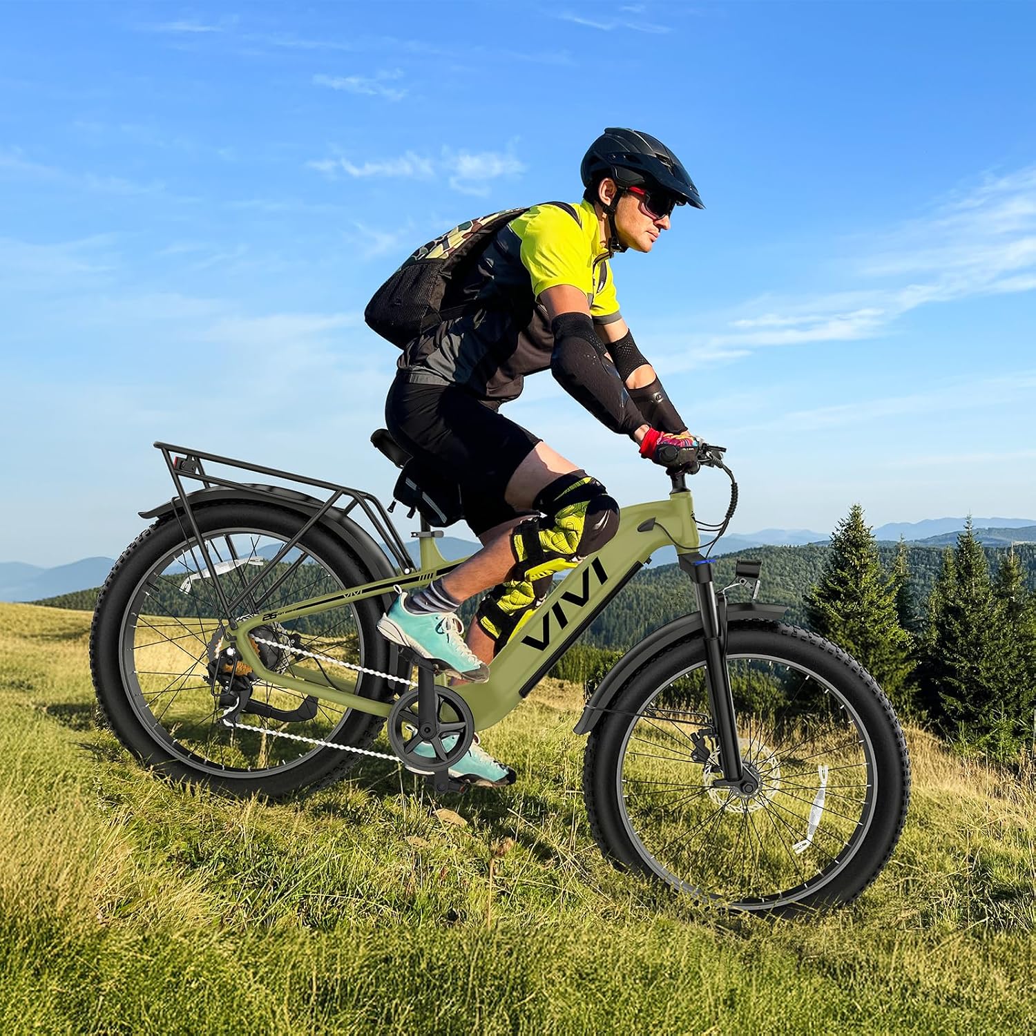 26" All-Terrain Fat Tire Electric Mountain Bike | Peak 1500W Torque Sensor Adult E-Bike