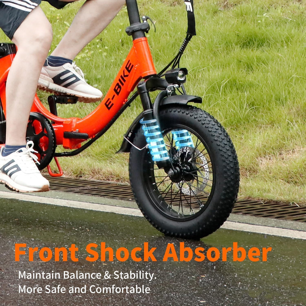 Foldable Fat Tire Electric Bike for Adults | 750W Motor & Removable Battery