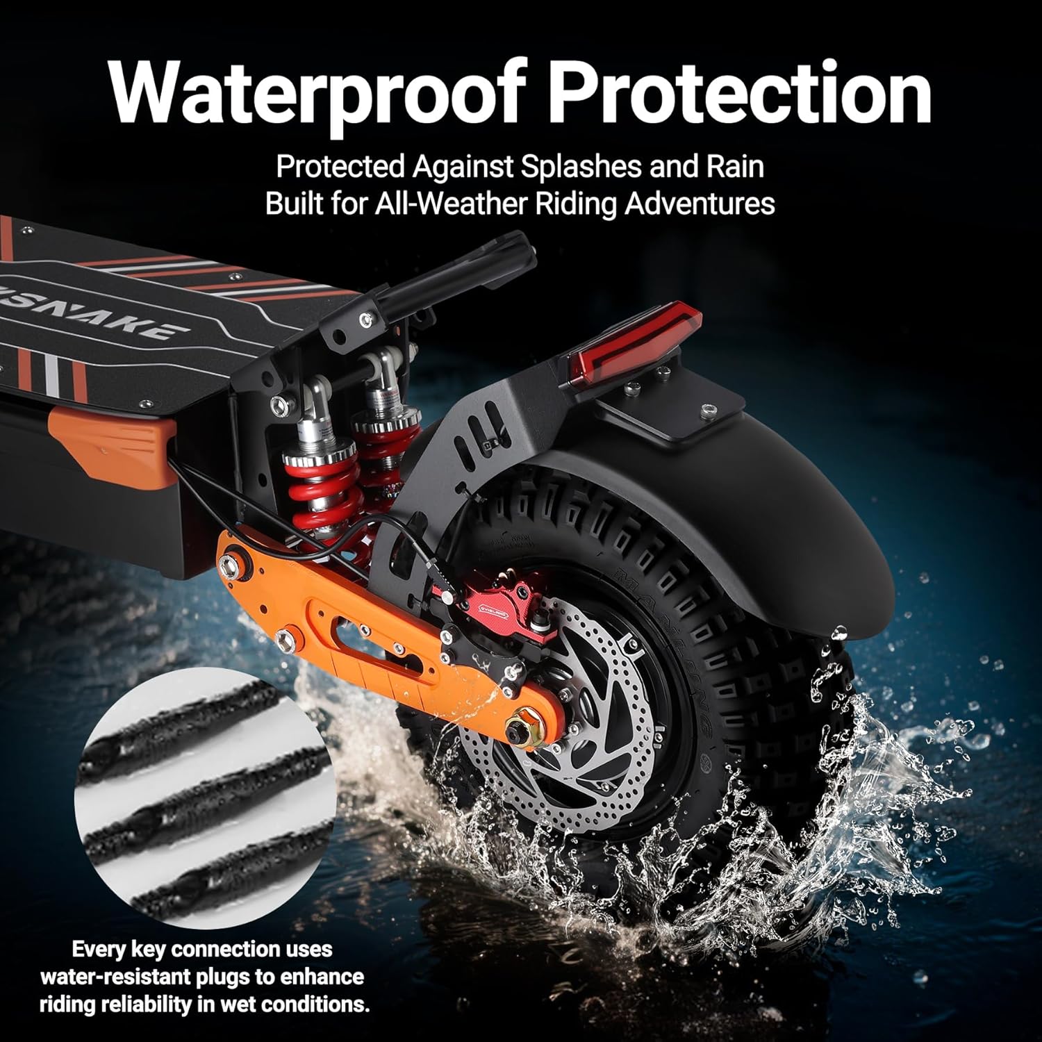 7000W Dual Motor All-Terrain High-Performance Electric Scooter with Seat – 55 MPH & 65+ Mile Range