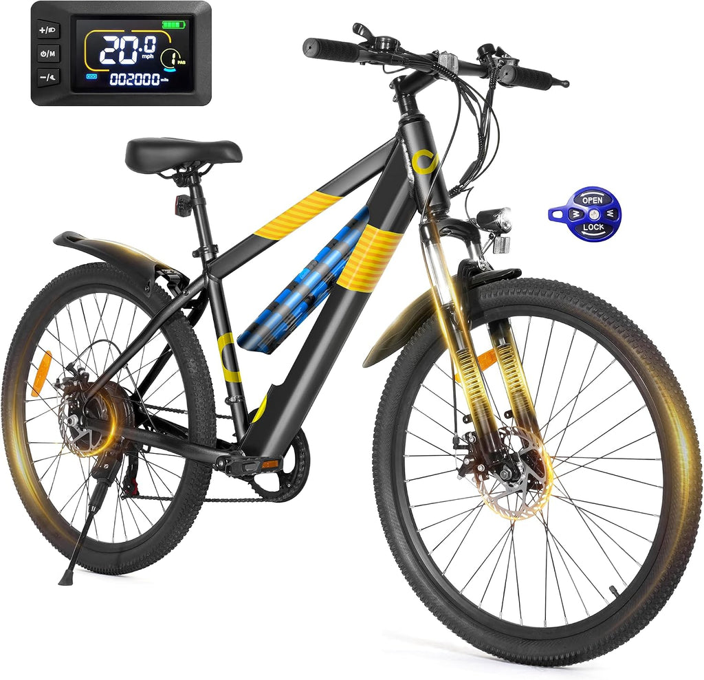 26" All-Terrain Electric Mountain Bike | 700W Peak 21-Speed Adult Commuter E-Bike
