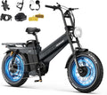 All-Wheel Drive Dual Motor Electric Bike – 3600W Peak, 200-Mile Ultra Long Range, 20" Fat Tire