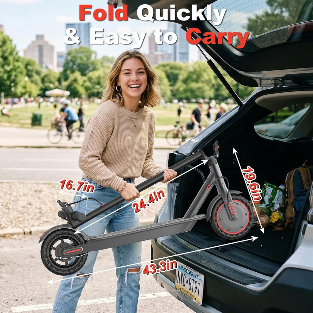 Electric Scooter, 350W/500W/800W/1000W/250W Powerful Motor & 19/22/ 9 MPH Top Speed, 16-28-10 Miles Long Range, Folding E Scooter Choice