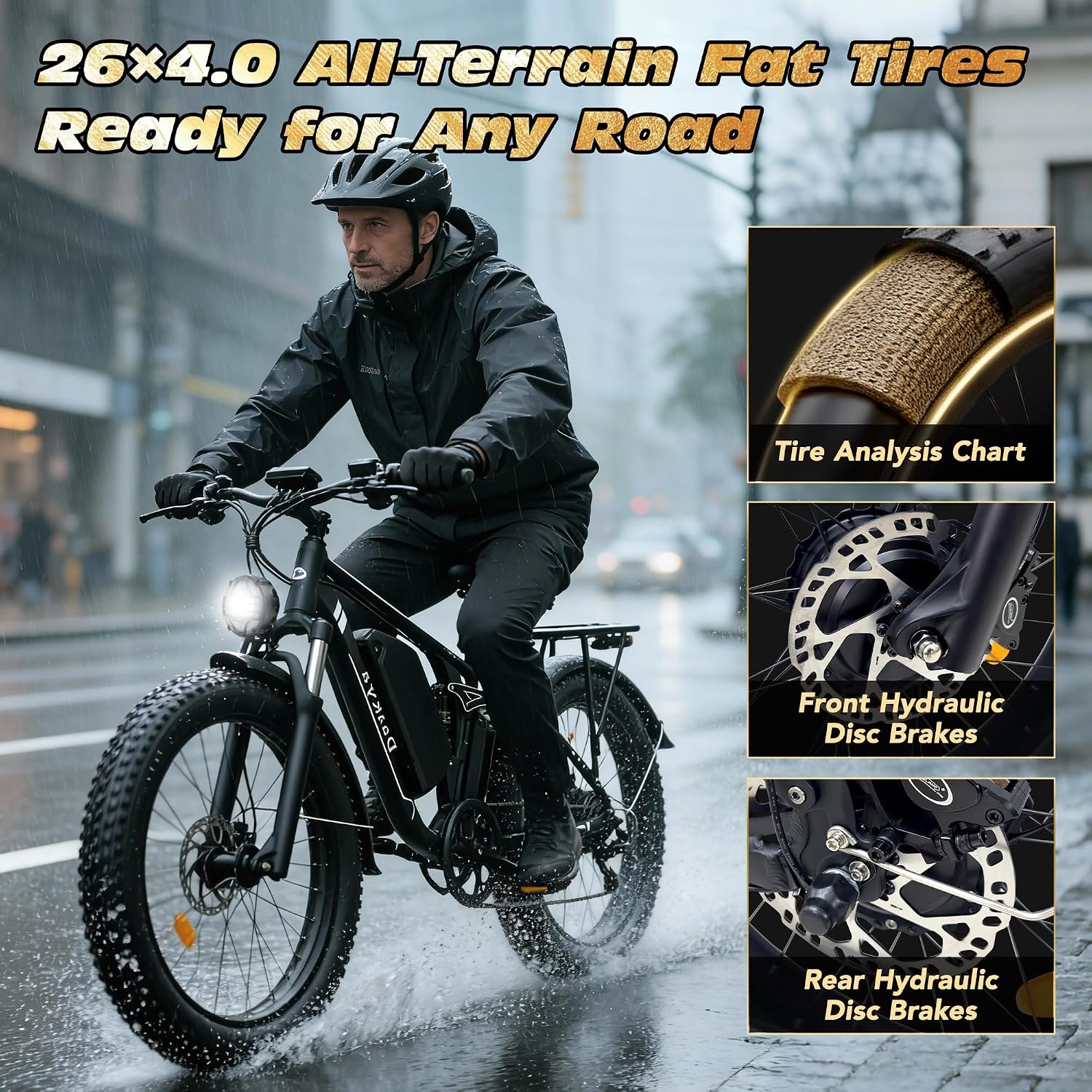 26" Dual Motor All-Terrain Fat Tire Electric Bike | 6000W Peak, 60V, Dual Suspension, 440 lbs Capacity
