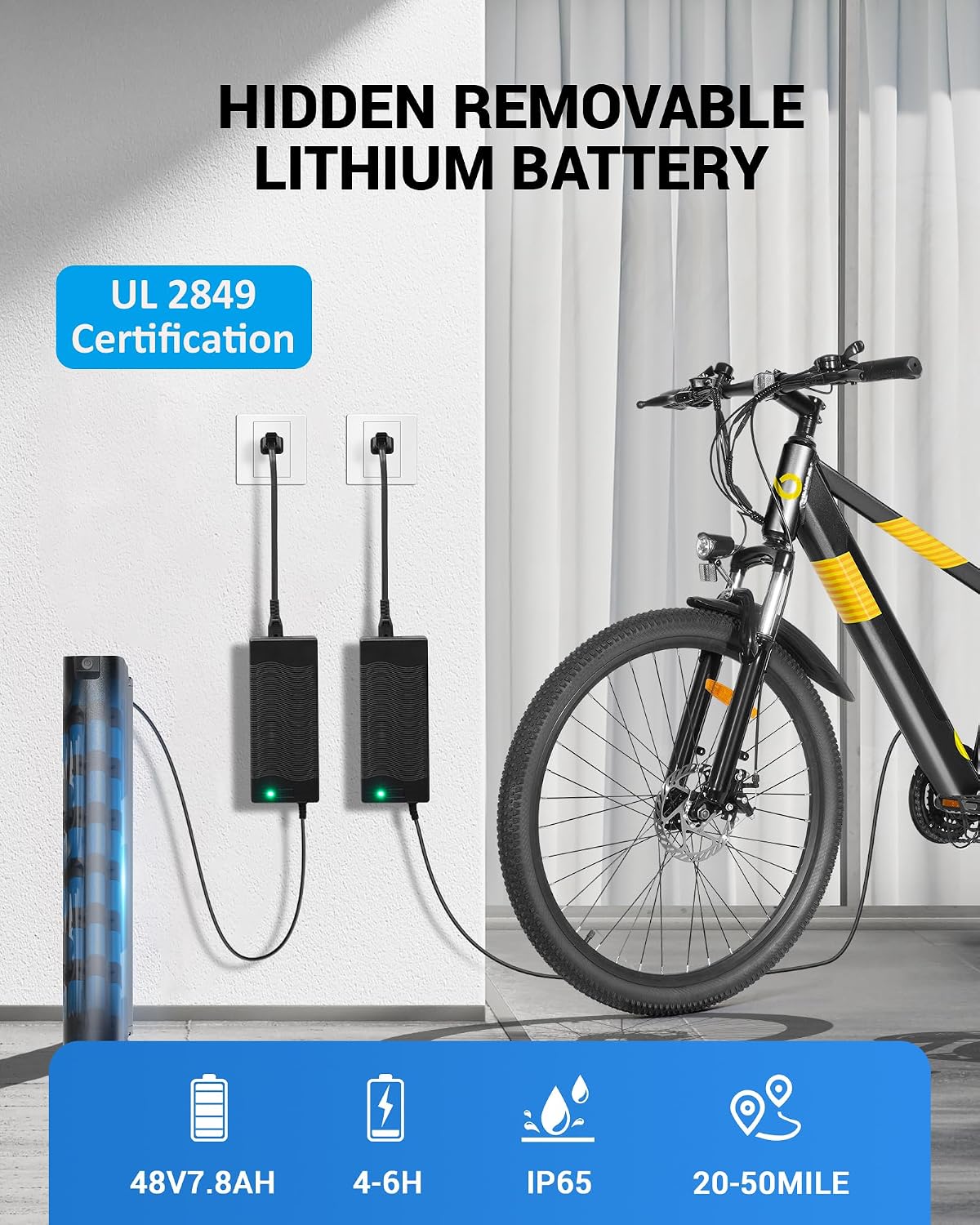 26" All-Terrain Electric Bike for Adults | 700W Peak Motor, 21-Speed Commuter & Mountain E-Bike