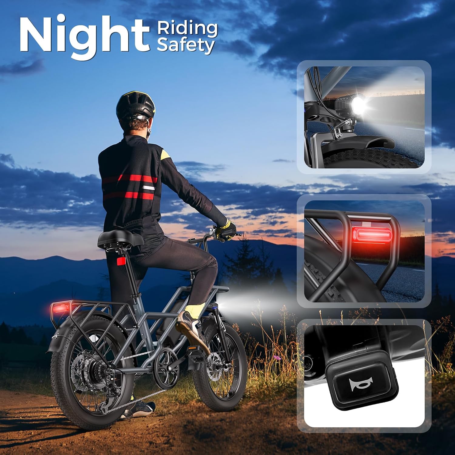 20" Step-Thru Fat Tire Electric Bike – 1800W Peak High-Performance All-Terrain E-Bike