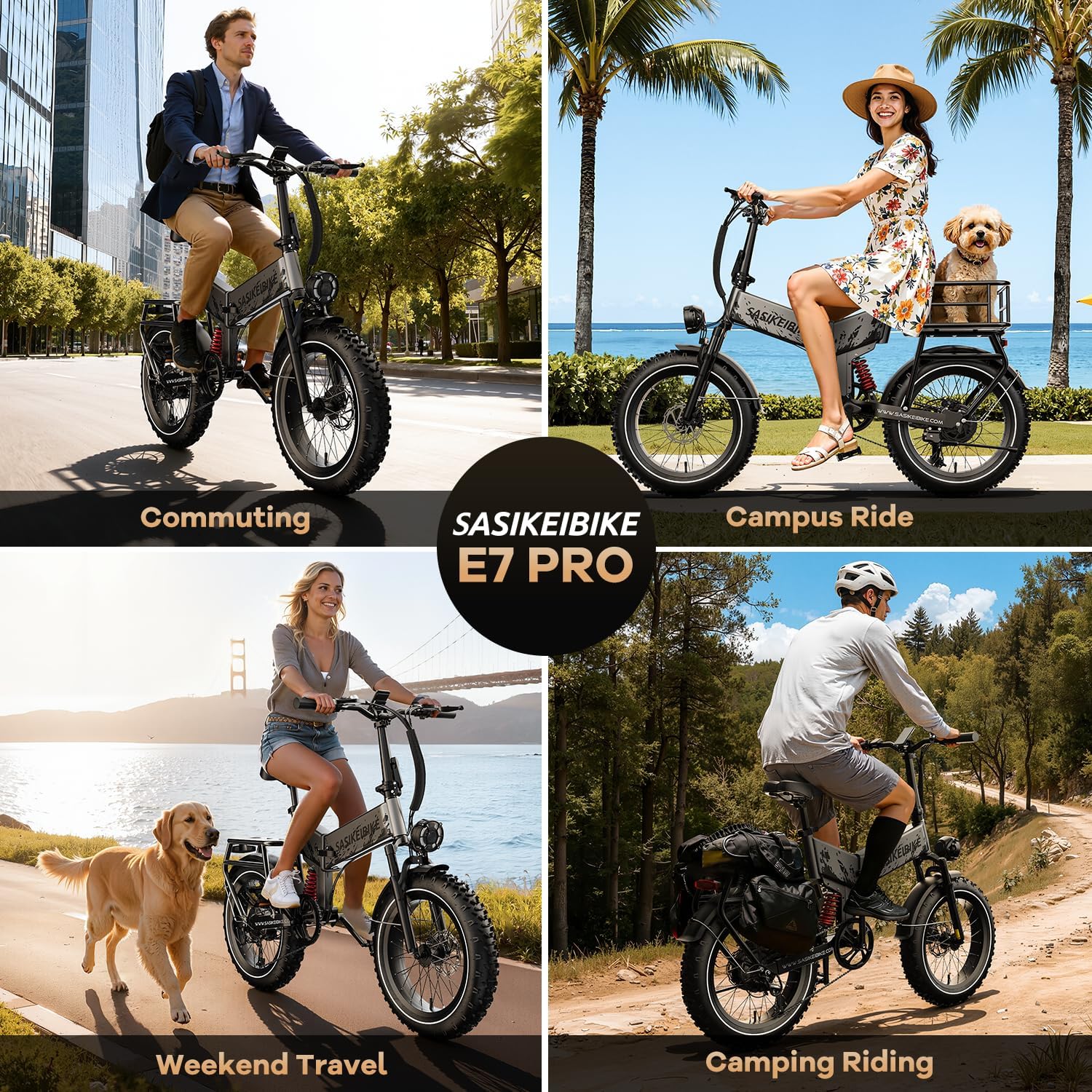 1500W Folding Electric Bike for Adult,52V20Ah