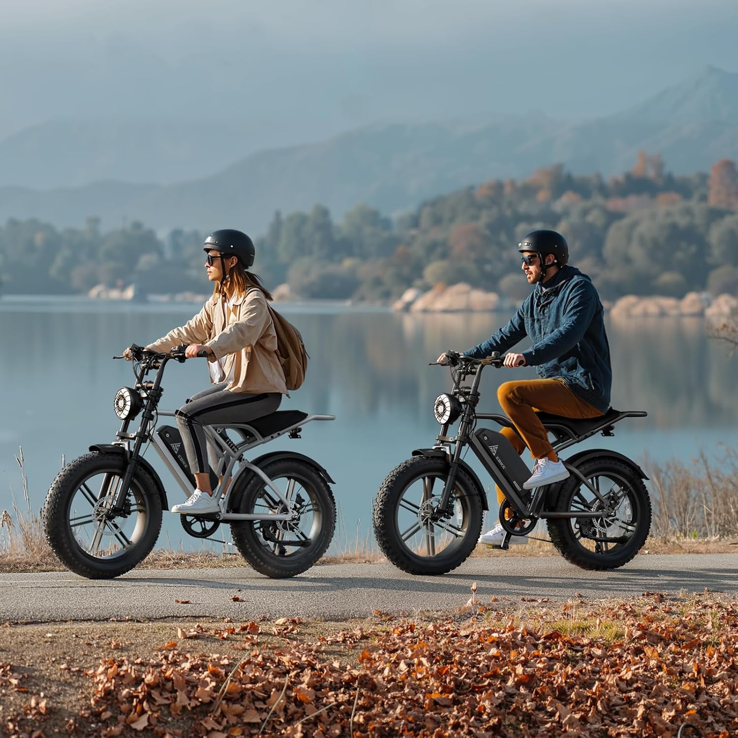 Electric Bike for Adults 1500W Peak 20" Fat Tire All-Terrain E-Bike 60/110 Miles Electric Dirt Bike - 48V 15/25 AH