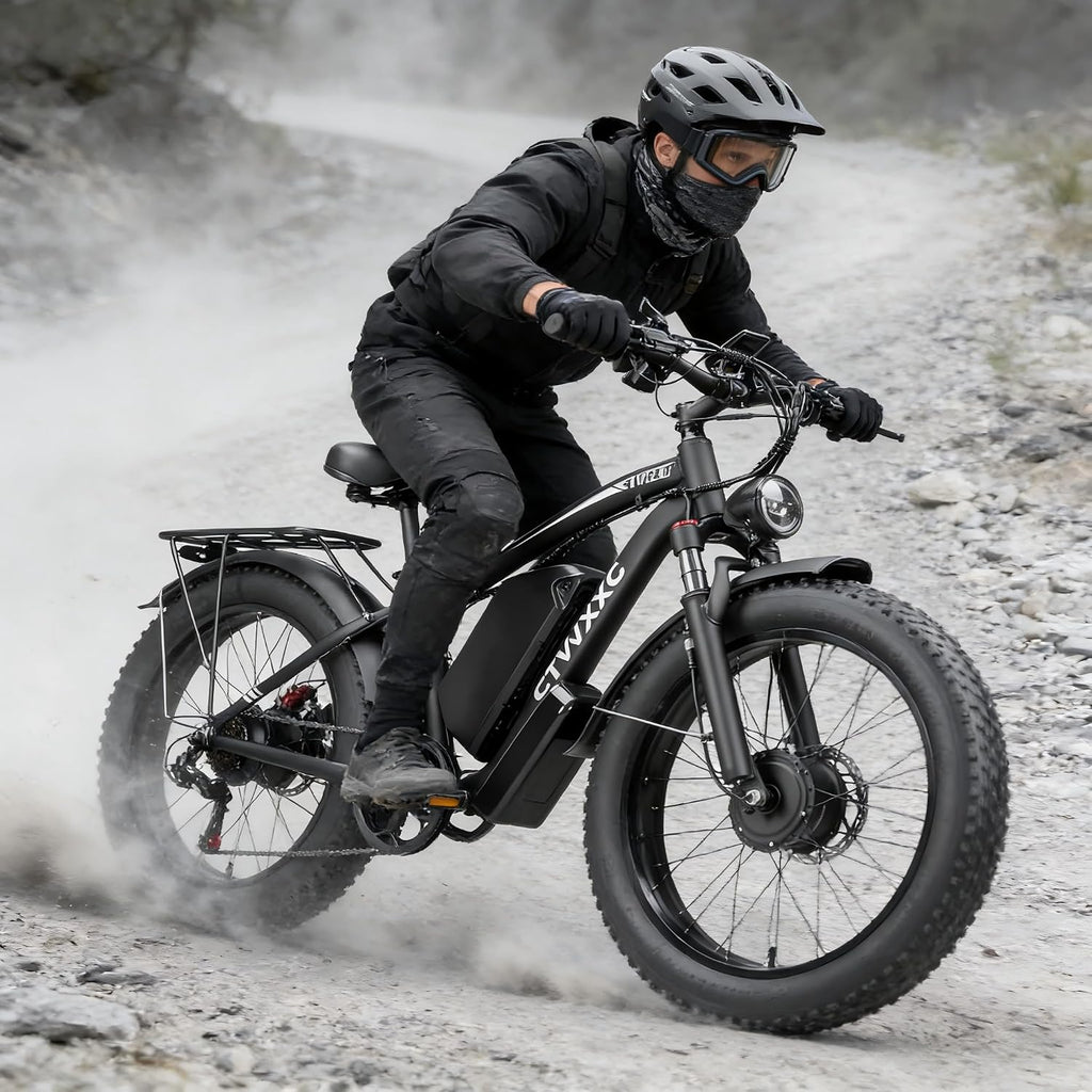 Off-Road Electric Dirt Bike for Adults – 6000W Peak Mid-Drive Motor, 46MPH Max Speed, 60V 30Ah Battery, High-Torque E-Motorcycle