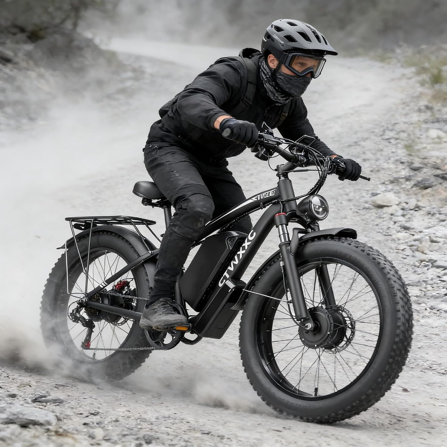 Off-Road Electric Dirt Bike for Adults – 6000W Peak Mid-Drive Motor, 46MPH Max Speed, 60V 30Ah Battery, High-Torque E-Motorcycle