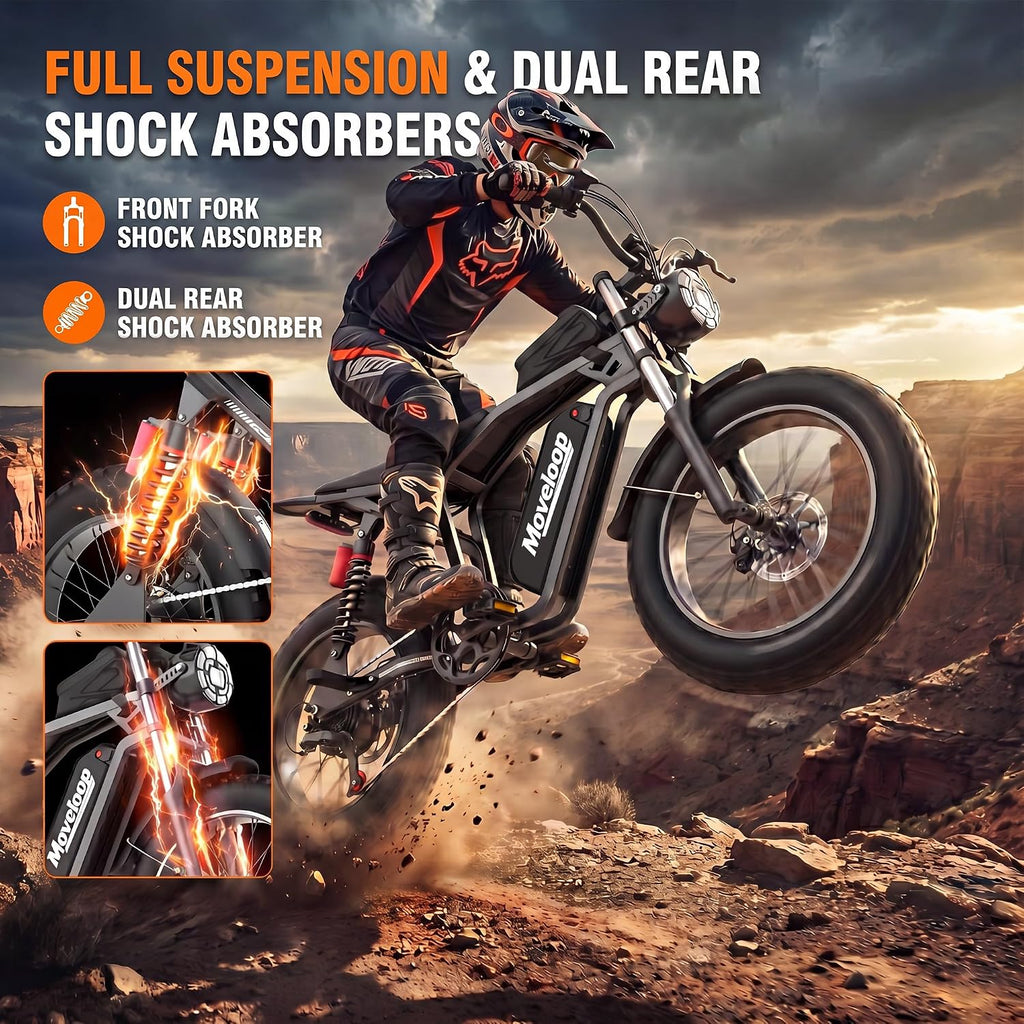 20" Fat Tire All-Terrain Electric Bike | 3000W Peak High-Performance Adult E-Bike