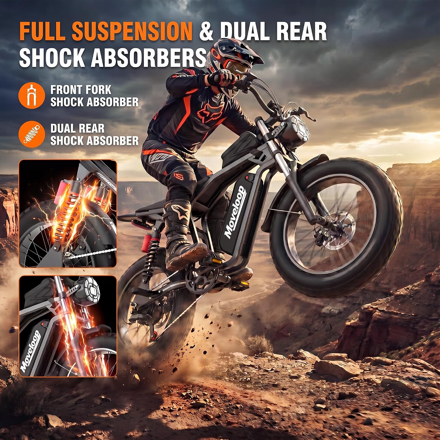 20" Fat Tire All-Terrain Electric Bike | 3000W Peak High-Performance Adult E-Bike