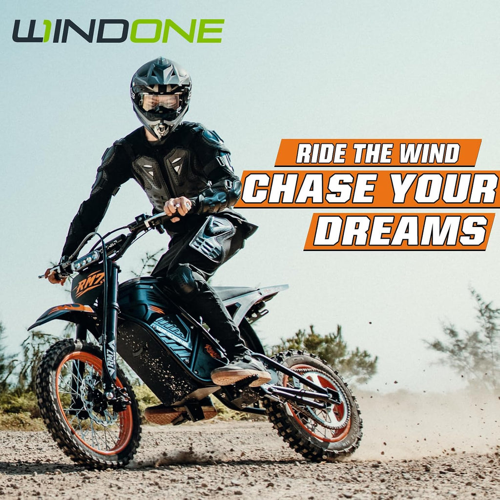 Electric Dirt Bike for Teens & Adults, 48V 22.5Ah, 37MPH & 45-Mile Electric Motorcycle, 2200W Ebike